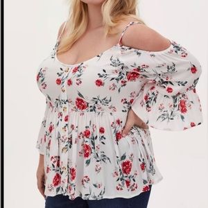Torrid Cold Shoulder Top